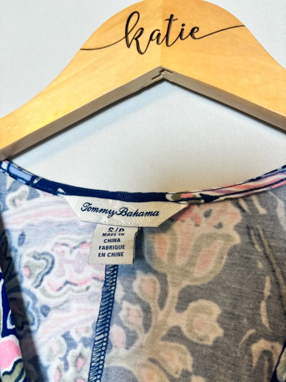 Tommy Bahama Tambour Promenade Paisley Maxi Dress V-Neck Viscose Sz Small Resort - Picture 6 of 7